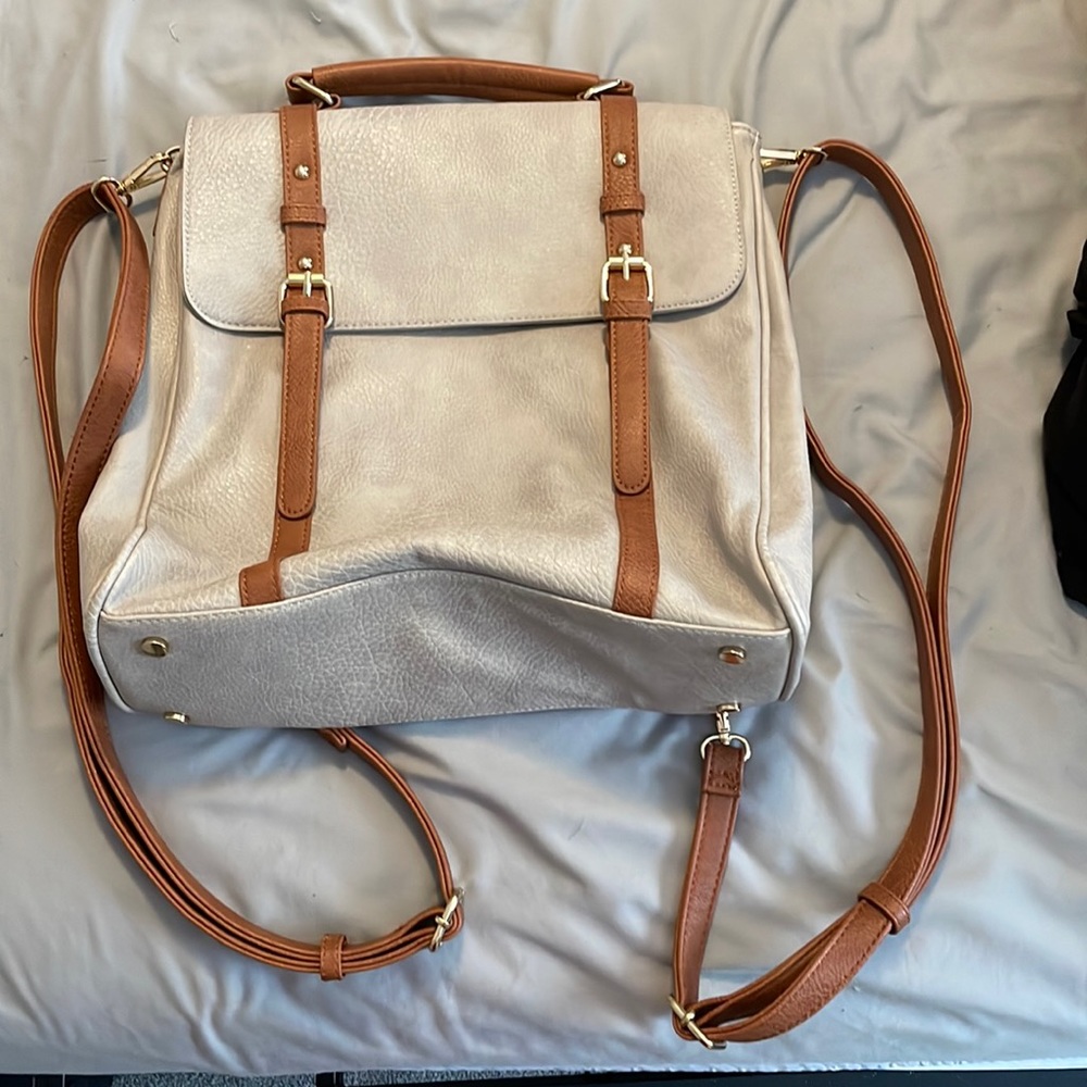 Francesca’s brand vegan leather back pack bag/purse